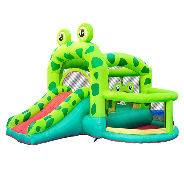 Nice2you Frog Bounce House 11 x 10 x 8 ft 420D Inflatable Bouncing Castle 350W Blower for Kids Party