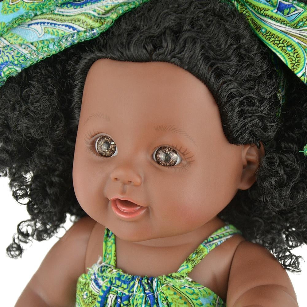 VIVBOO Black Dolls 12in African American Baby Doll for Kids Aged 2